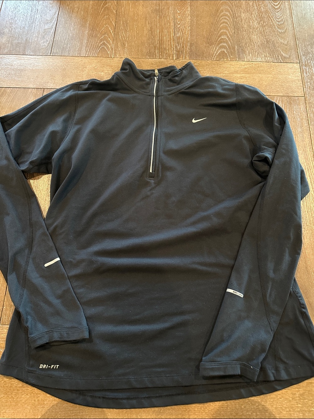 Nike women’s Black Quarter-Zip Dri-FIT Performance Jacket